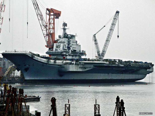 Chinas first aircraft carrier starts sea trial