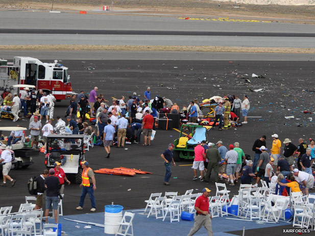 3-Plane crashes at Nevada air race, at least 3 dead