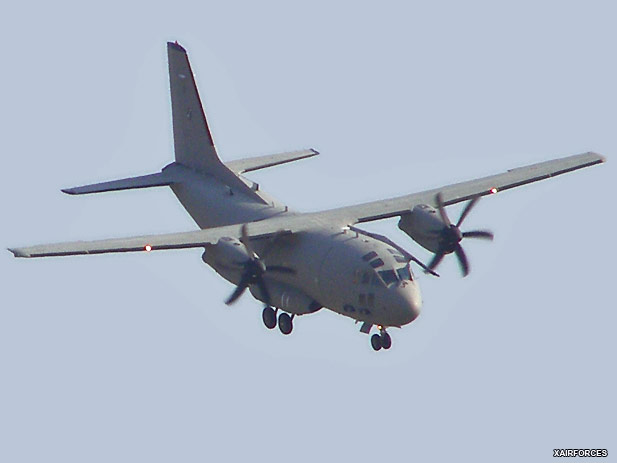 The first C-27J is flying the skies of Mexico