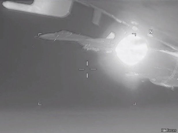 Russian fighter performs dangerous intercept of Navy EP-3 Aries II over the Black Sea