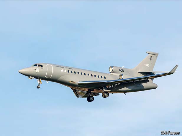 Hungarian Air Force Dassault Falcon 7x on tour