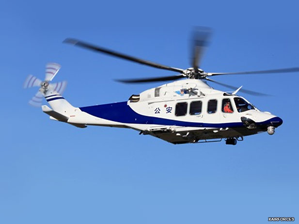 China Security Forces Takes Delivery of AW139 Helicopters