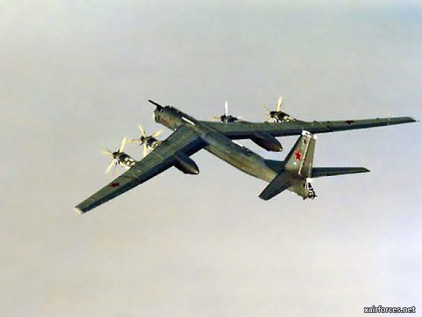 Tu-95 Bear Bombers over Guam
