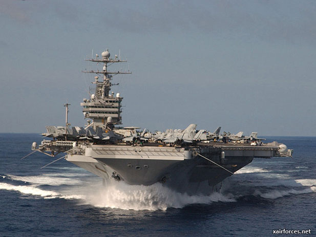 Stennis Strike Group Conducts Flight Operations While Operating Forward