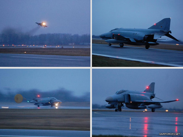 F-4F Phantom of the German Air Force landed in iauliai