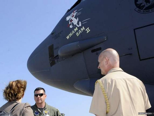 Global Strike B-52 flies historic mission