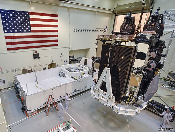 USAF Welcomes Fifth Lockheed Martin-Built AEHF Satellite To Cape Canaveral For June Launch