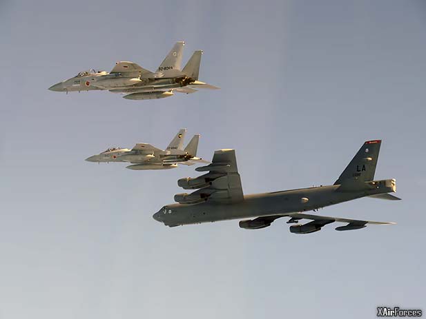U.S. Bombers Fly with Japanese Jets After China-Russia Drills