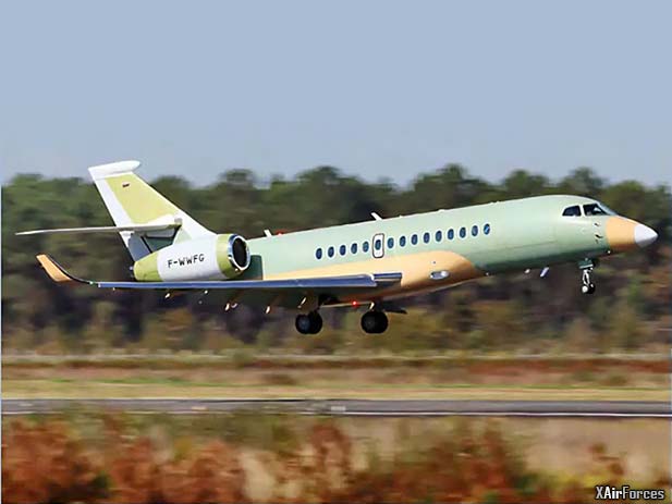 Falcon 6X Gains Momentum as VIP and Strategic Aircraft for Global Military Operators