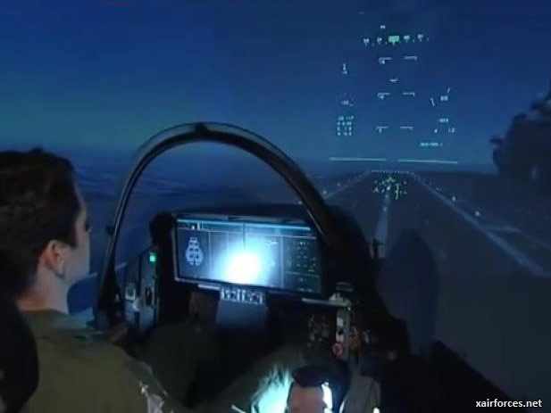 How to land an F-35 jet fighter at sea / Simulator Video
