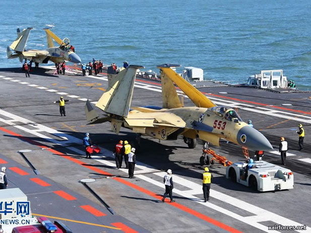 Chinas Shenyang J-15 Flanker Fighter Goes To Sea; New Versions Planned