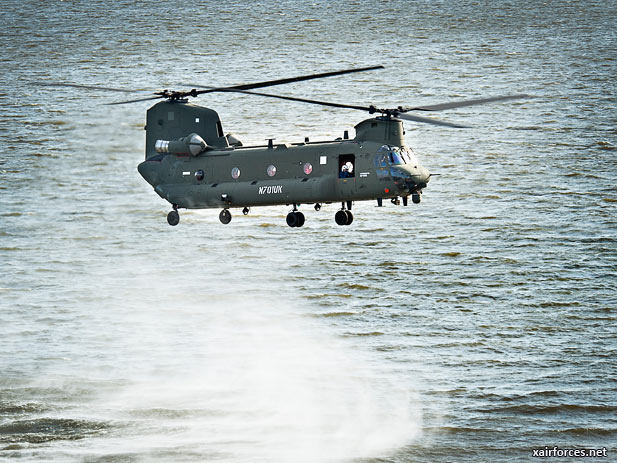 Boeing Successfully Completes 1st Flight of Newest UK Chinook Helicopter