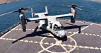 US Navy Dry Cargo Ship Conducts Flight Operations with MV-22